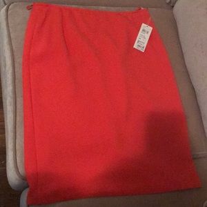 Pink/ coral pencil skirt